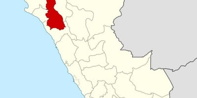 Kaart van cajamarca, Peru
