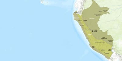 Kaart van kuélap Peru 