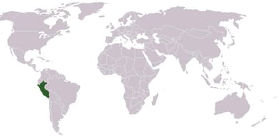 Kaart van Peru global