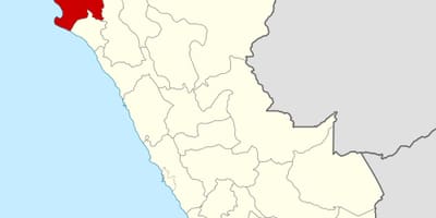 Kaart van piura (Peru